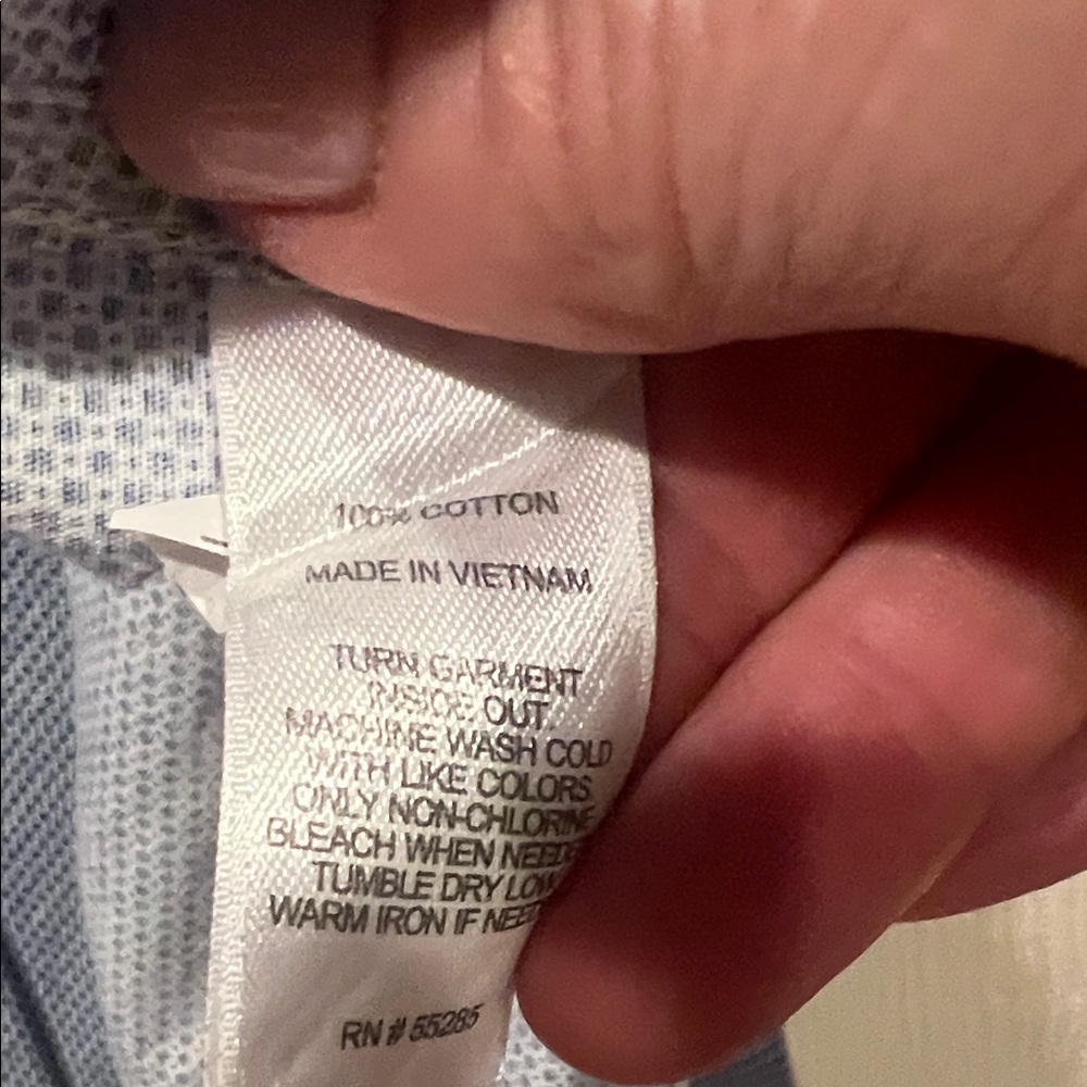 Express Men's Casual Blue Button Down Shirt - Picture 10 of 10